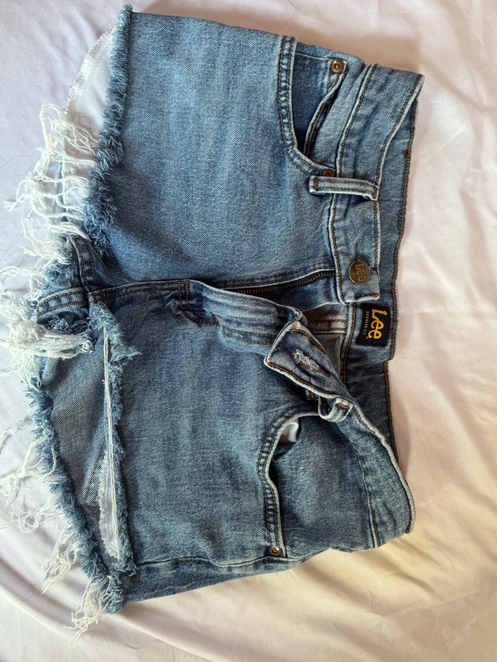 Vintage Lee Light Blue Denim Jeans with Branded Button Fly